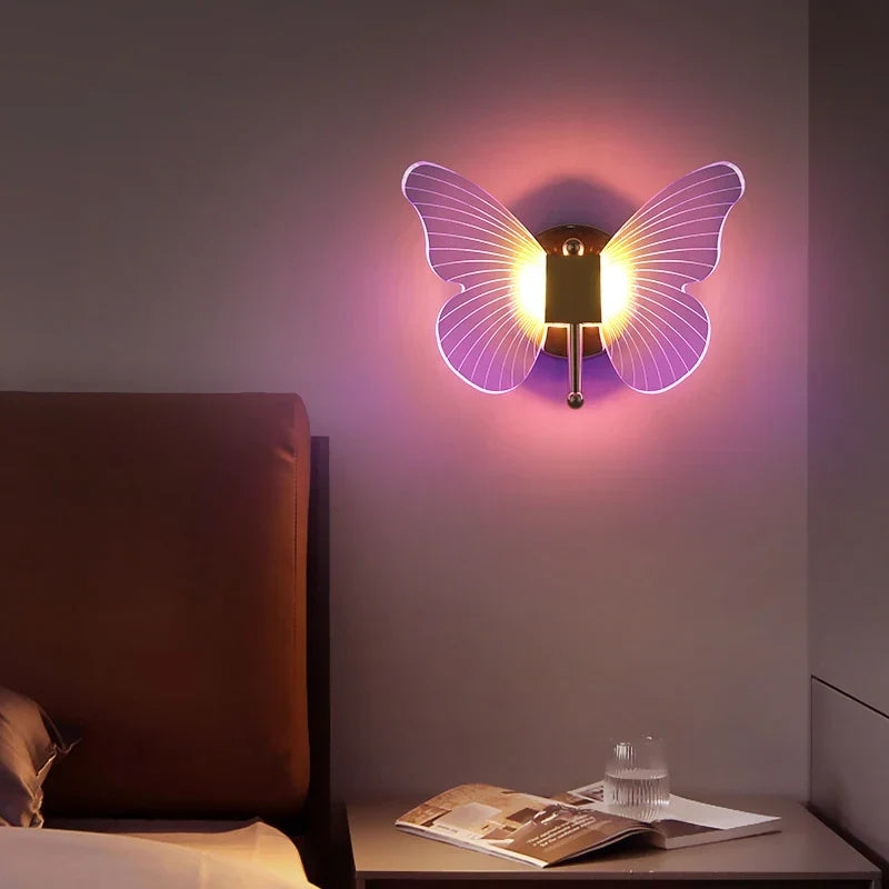 Butterfly LED Wall Lamp: Add colorful elegance to your space