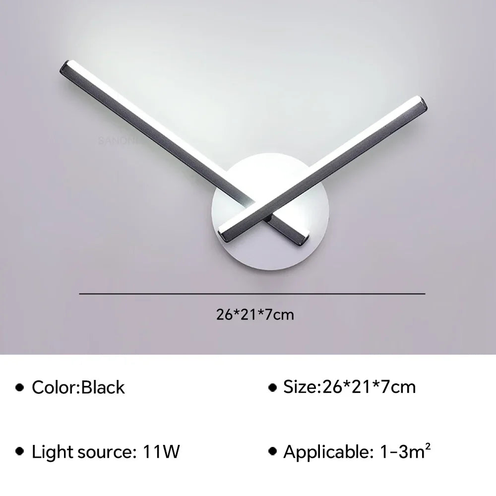 Modern LED Wall Lamp Nightstand Sconces - Interior Lighting Fixture for Living Room, Bedroom, Hotel