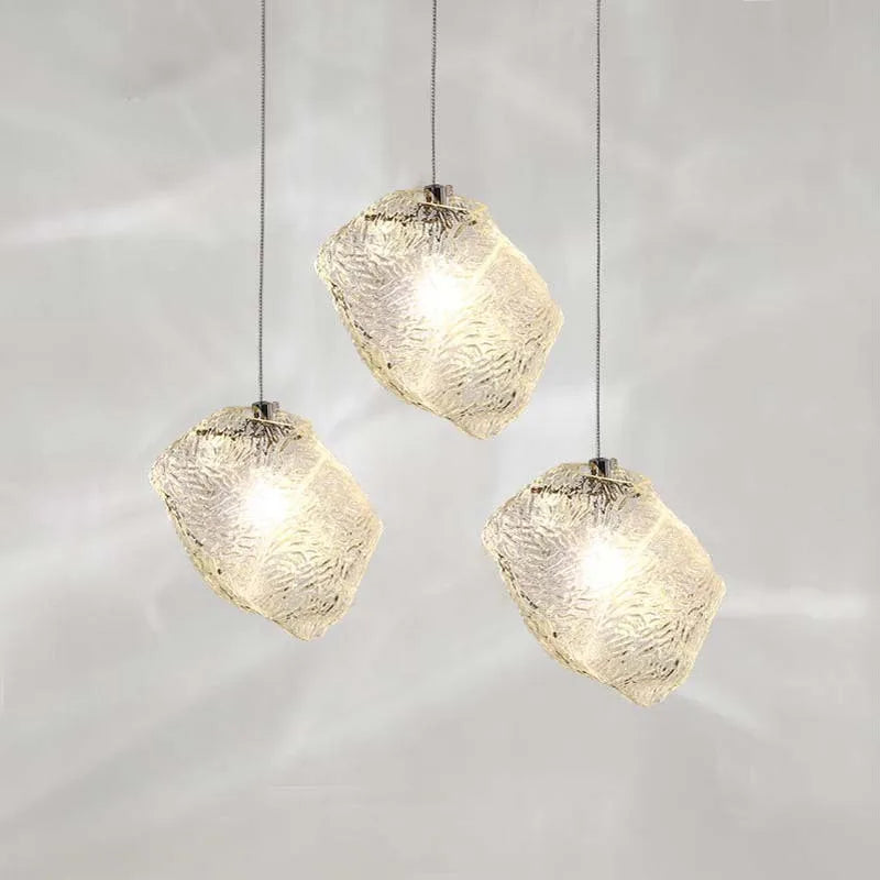 Nordic Glass Pendant Lamp – Contemporary LED Lighting Installation for Dining Table, Bar and Entrance Area