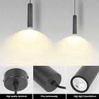 Modern LED Pendant Lamp – Sleek Cylindrical Pendant Lamp for Kitchen, Living Room, and Bedroom Decor