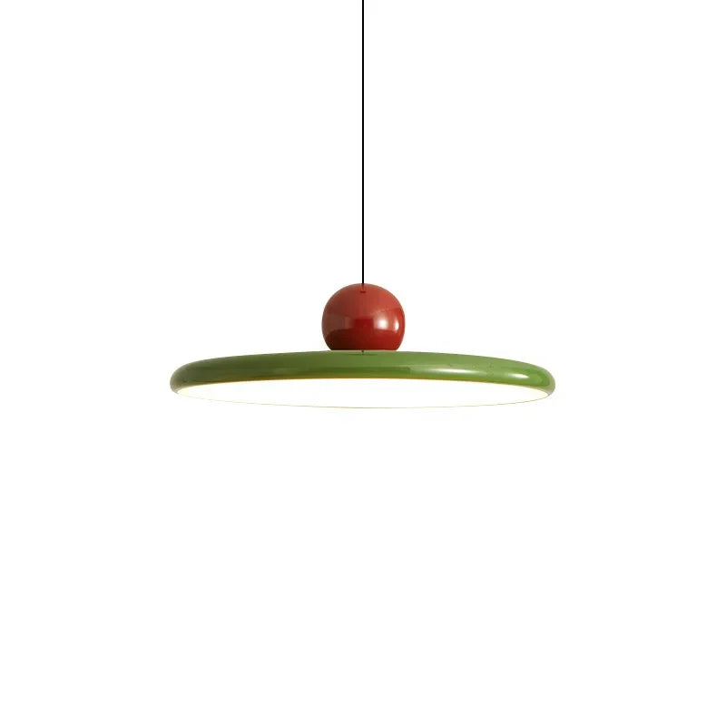 Nordic Cream Fly Plate Pendant Lamp – Modern LED Light for living room, bedroom, and restaurant, 20/30cm