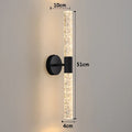 Modern LED Crystal Wall Light – Slim Wall Mount Lighting Fixture for Bedroom, Living Room, Hallway, and Corridor