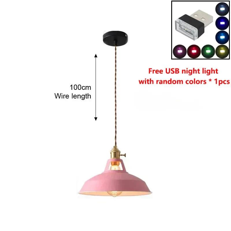 LED Iron Chandelier Pendant - Vintage Pendant Light