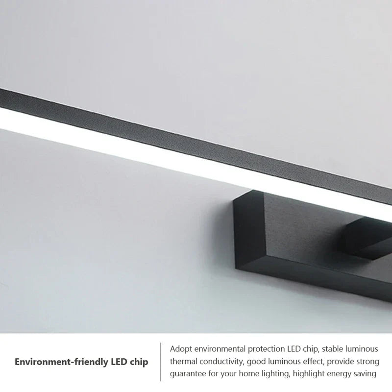 Modern LED Wall Lamp for the bathroom – 3-color adjustable light Aluminum LED mirror Lamp for Makeup and Baths