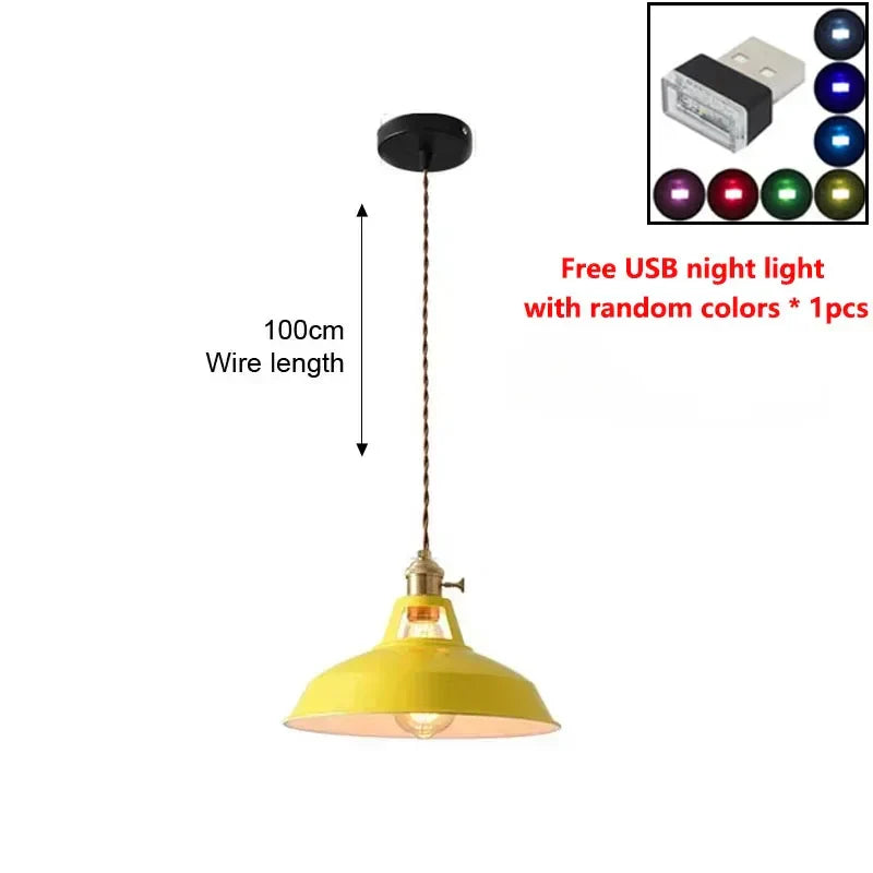 LED Iron Chandelier Pendant - Vintage Pendant Light
