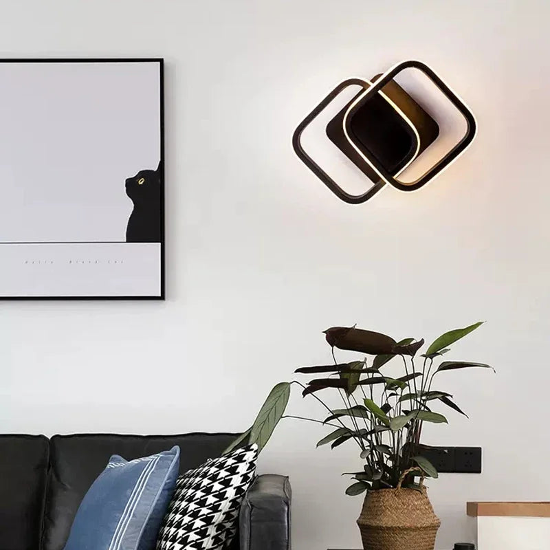 Modern LED ceiling lamp - Dimmable interior lighting for hallway, stairs, foyer, balcony, and bedroom