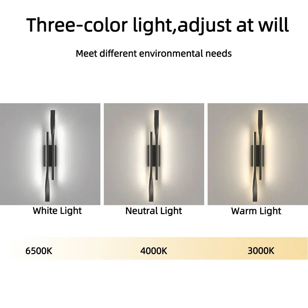 Modern LED Spotlight Wall Light – Luxury Creative Nightstand & Living Room Light, Simple Scandinavian Design for Bedroom, TV Wall, and Interior Decoration