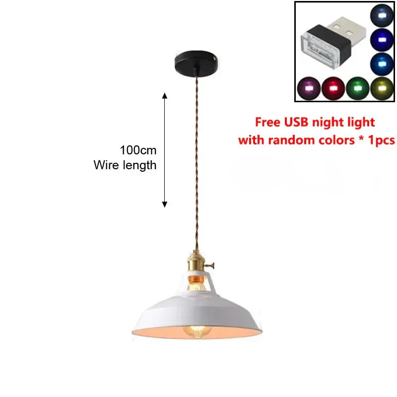 LED Iron Chandelier Pendant - Vintage Pendant Light