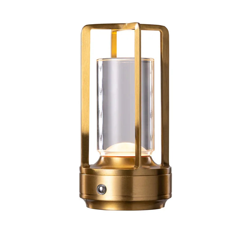 LED Wireless Table Lamp | Industrial Style, Rechargeable & Portable Lighting for Indoor & Outdoor Use