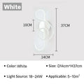Modern LED Wall Lamp - Music Note Wall Lamp for Bedroom, Living Room and Office, On/Off Touch, Up and Down Light Direction, Indoor Decoration
