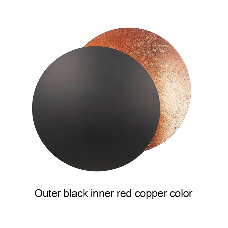Modern Eclipse Wall Lamp – Round LED wall lamp for bedroom, hallway, entrance, and living room