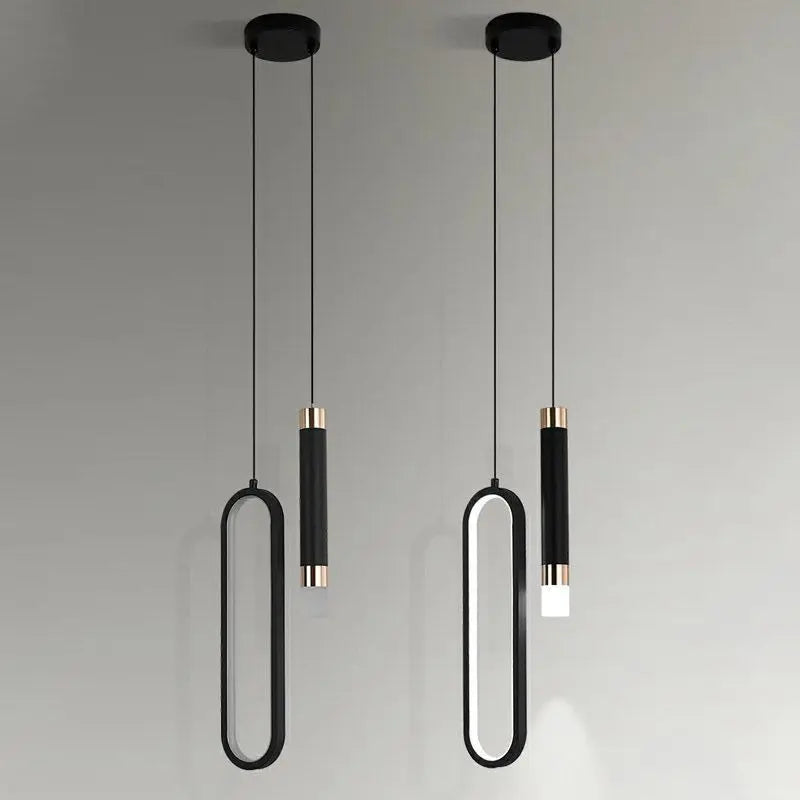 Modern Minimalist LED Pendant Light Chandelier – Adjustable Pendant Light for Bedroom, Living Room and Home Decor