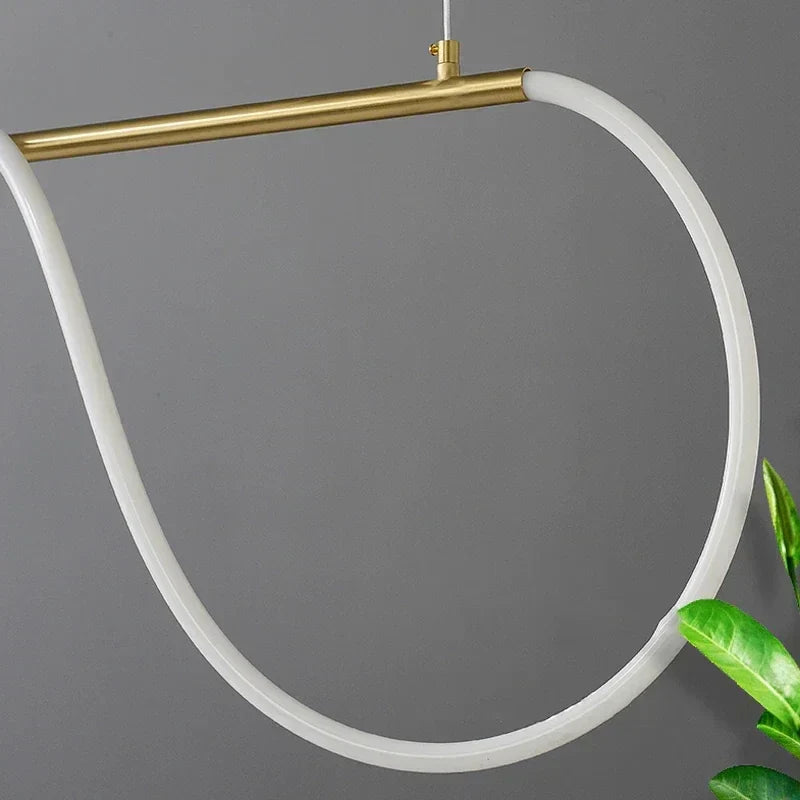 Modern LED pendant light – Stylish ceiling lamp for dining area, kitchen & office, energy-efficient AC power supply, LED bulbs included