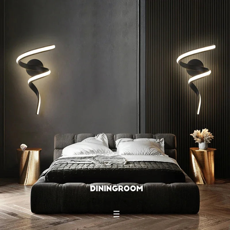 Modern Minimalistic LED Wall Lamp – Up and Down Switch for Bedroom, Living Room, and Bathroom