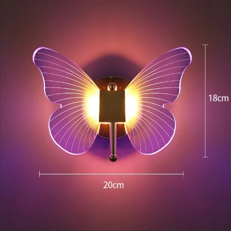 Butterfly LED Wall Lamp: Add colorful elegance to your space