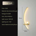 Modern LED Wall Lamp Black Gold - Elegant long stripe design for versatile lighting