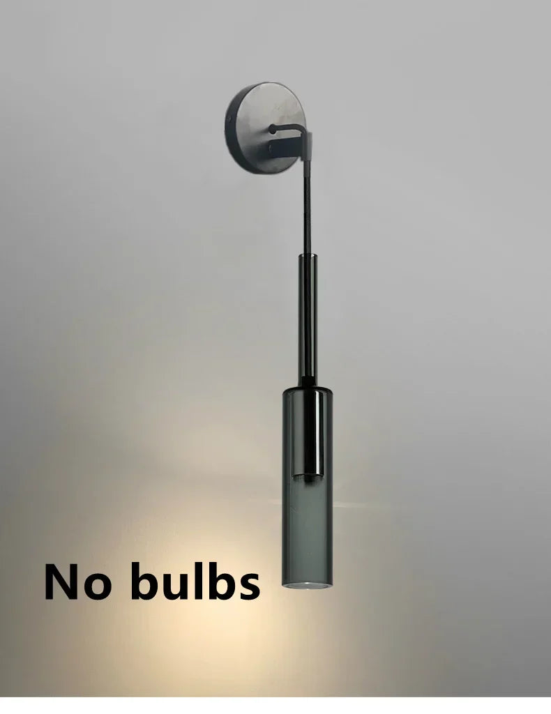 Modern LED Wall Lamp - Stained Glass and Iron Lamp for Living Room, Bedroom, Kitchen and Bathroom - Stylish Wall-mounted Lighting for Home Decoration