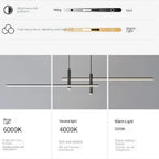 Modern LED Pendant Lamps - Minimalist Lighting for Kitchen Island, Bar and Dining Table