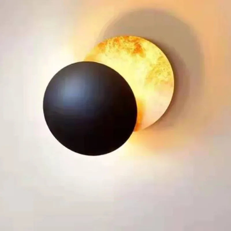 Modern Eclipse Wall Lamp – Round LED wall lamp for bedroom, hallway, entrance, and living room