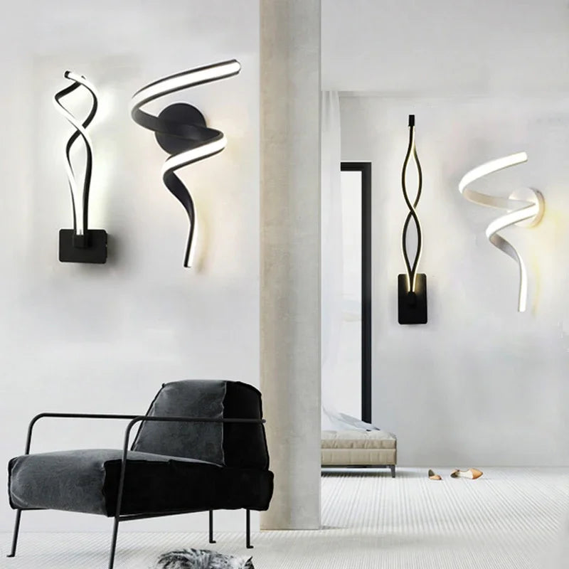 Modern Minimalistic LED Wall Lamp – Up and Down Switch for Bedroom, Living Room, and Bathroom