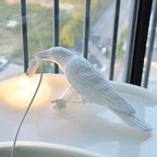 Modern Lucky Bird Table Lamp – Creative Heart Animal Design for Bedroom and Living Room