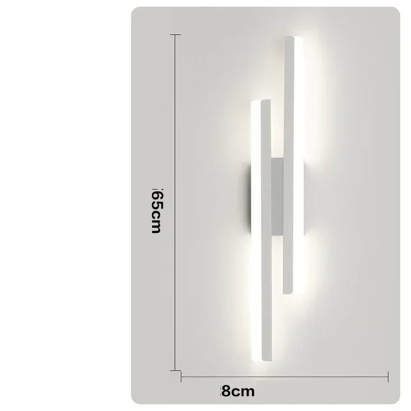 LED bedroom wall lamp wall acrylic lampshade indoor lighting for living room hallway light fixture 50 cm 16 W