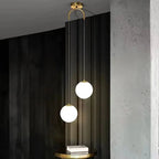 Modern Glass LED Pendant Light – Nordic Style Hanging Lamp for Living Room, Bedroom, Restaurant and Bar, 220V AC, Indoor Lighting Fixture