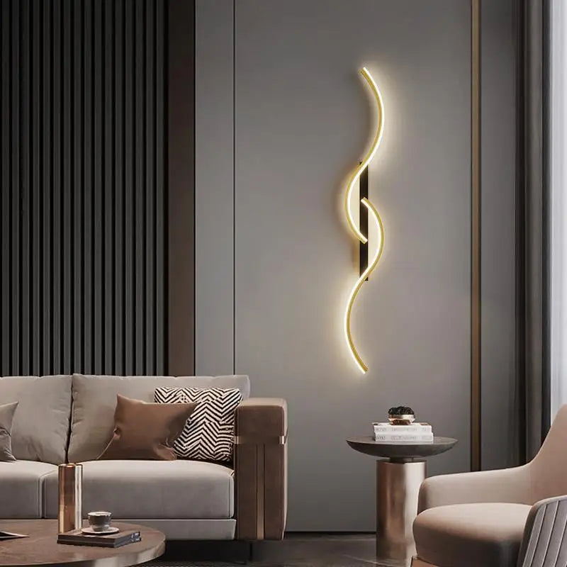 Modern LED Wall Lamp - Contemporary Wall Lamp for Living Room, Bedroom, Dining Room and Hall - Up and Down Lighting, Dimmable, Touch Switch, Interior Decoration
