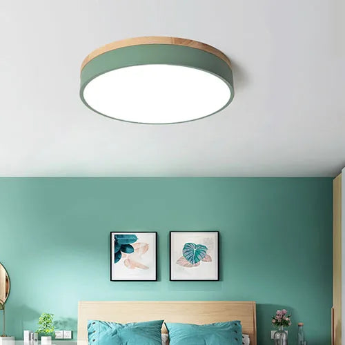 Modern LED Ceiling Lamp – 27W Surface Mount Lamp with warm, cold, and natural light options for living room, bedroom, and kitchen