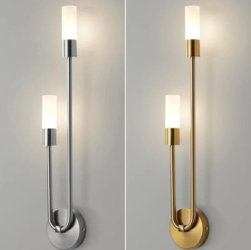 Modern Golden LED Wall Lamp – Nordic Wall Lamp for Living Room, Bedroom, Kitchen, and Hall Decor
