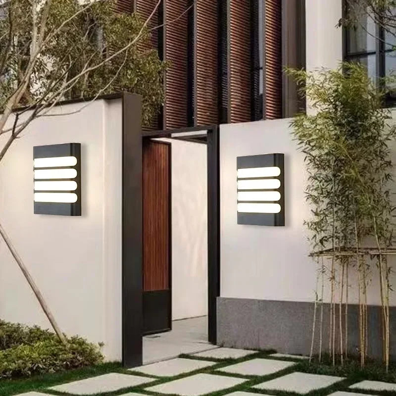 Modern LED outdoor wall lamp - Waterproof garden wall light, wall light for hallway, balcony, and entrance decoration