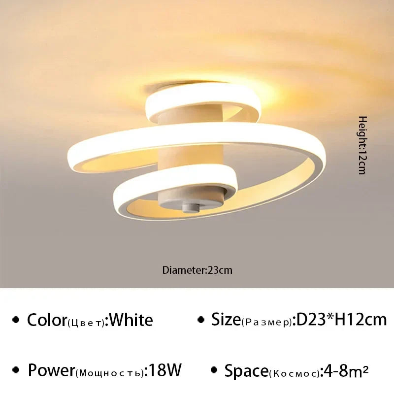 Modern LED Ceiling Lamps | Surface Mounted for Bedroom, Living Room, Hallway, and Balcony