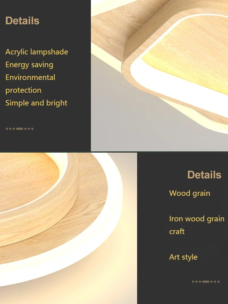 Modern LED ceiling light - Square ceiling lamp for living room, staircase, hallway and more