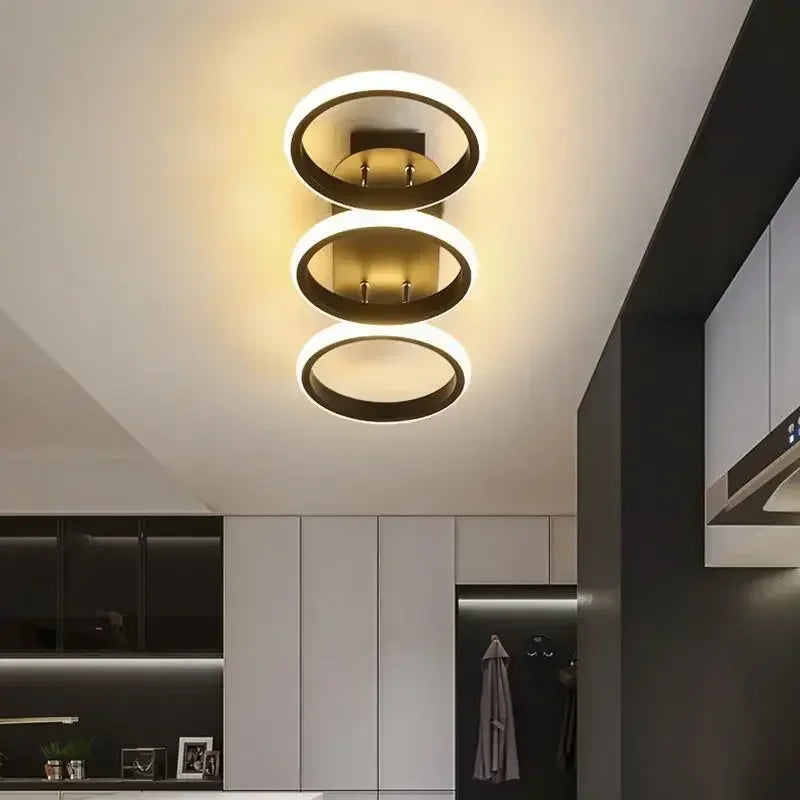Modern LED ceiling lamp chandelier – Stylish multi-headed ring lamp for bedroom, living room, hallway, dining room and interiors
