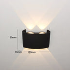 Body Movement Sensor Wall Lamp Waterproof Outdoor LED Wall Switch On Off Lighting Lamps Garden Courtyard Induction Corridor Wall Lamp