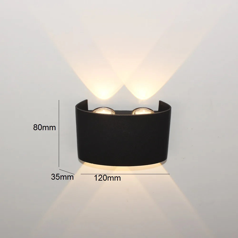 Body Movement Sensor Wall Lamp Waterproof Outdoor LED Wall Switch On Off Lighting Lamps Garden Courtyard Induction Corridor Wall Lamp