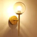 Modern Minimalistic LED Wall Lamp – European Style Glass Wall Lamp for Living Room, Bedroom and Nightstand