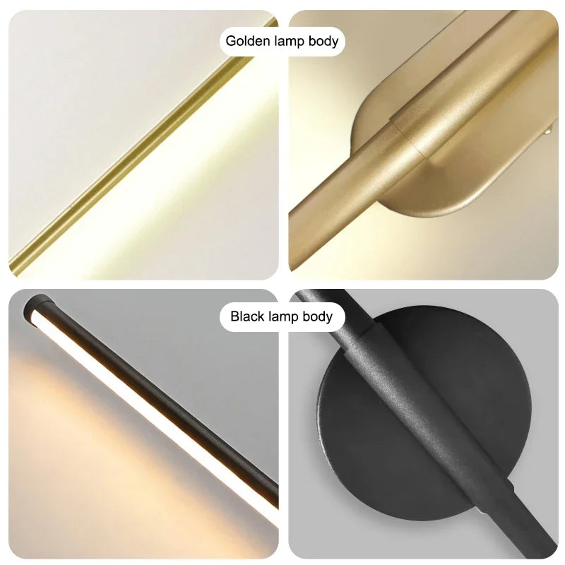 Modern LED Wall Lamp - Slim Up and Down Light Source for Bedroom, Living Room and Hallway