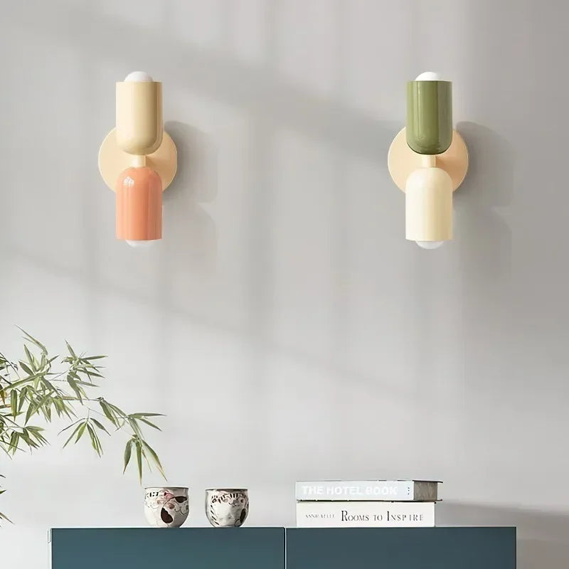 Nordic LED Wall Lamps – Modern Minimalist Double Wall Lamp for Living Room, Bedroom, Study and Indoor Decoration