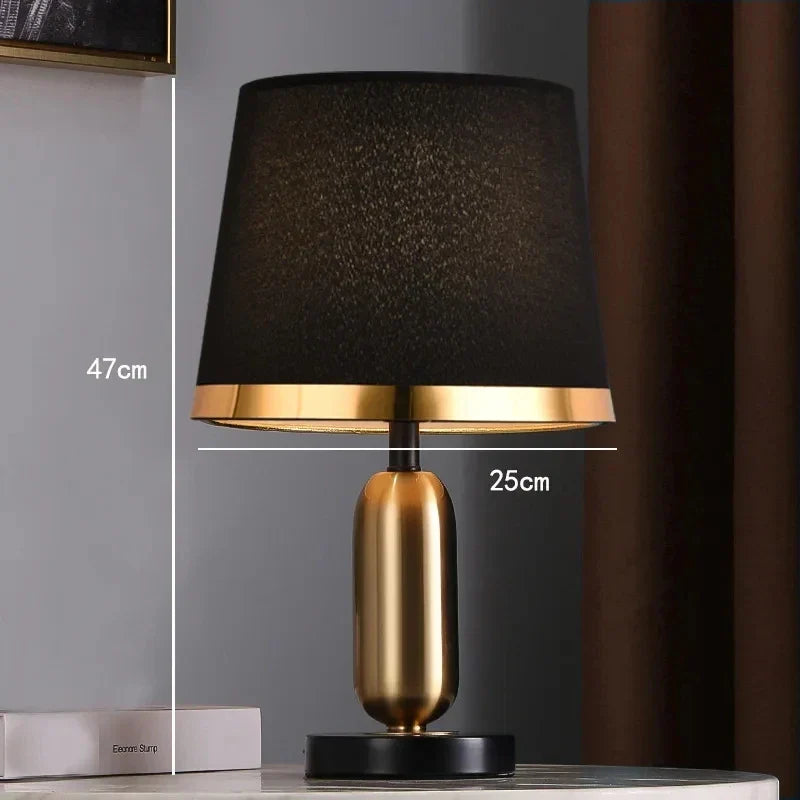 European Retro Bedroom Nightstand Lamp - Modern American Decorative Light Source