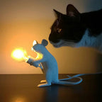 Modern USB Mouse Lamp LED Night Light – Creative Animal Shape Nightstand Lamp for Home Decor, Bedroom and Desktop Lighting