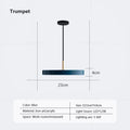 Modern LED pendant lamp – 23/30 cm disc pendant lamp for bedroom, living room, office entrance – dimmable LED ceiling lamp