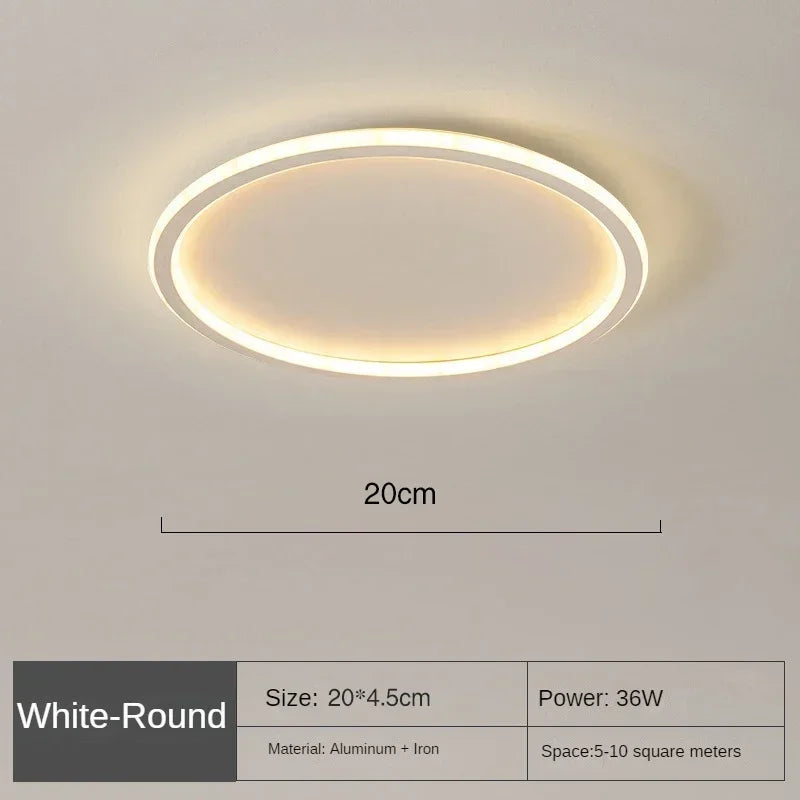 Modern LED ceiling light – Dimmable indoor lamp for bedroom, bathroom, kitchen and hallway