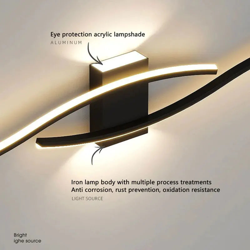 Modern LED Wall Lamps – Up and Down Wall Lamps for Bedrooms, Hallways, and Indoor Lighting