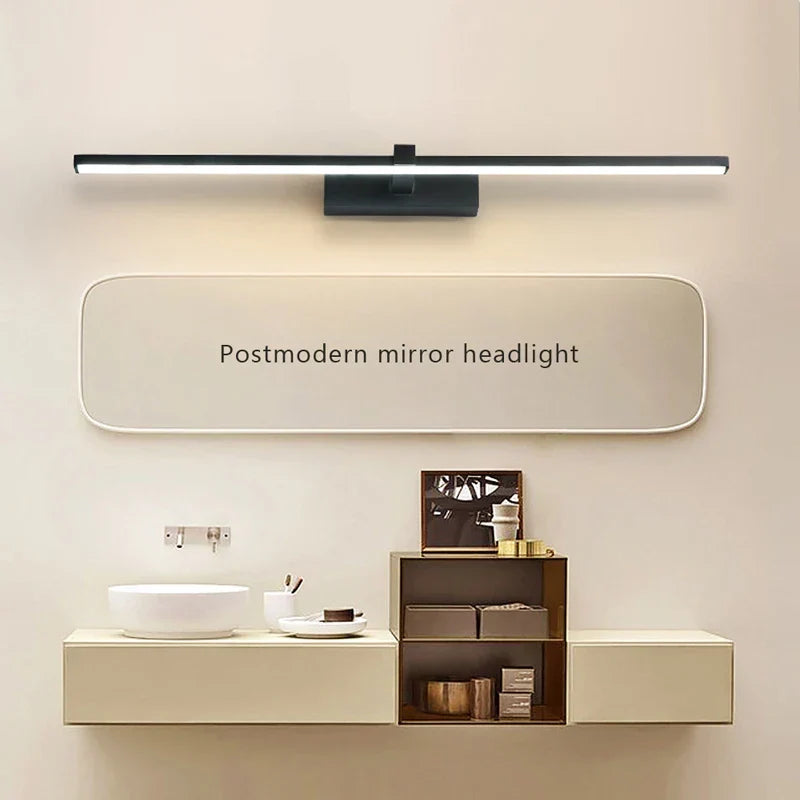 Modern LED Wall Lamp for the bathroom – 3-color adjustable light Aluminum LED mirror Lamp for Makeup and Baths