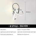 Modern LED Wall Light – Clover Black & White Ceiling Lamp for Bedroom, Living Room, Hallway and Office with Remote Control and Dimmable Options