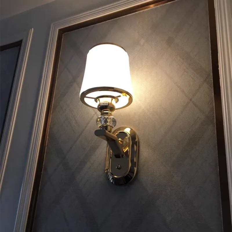 Modern LED wall lamp with glass lampshade | Wall lamps