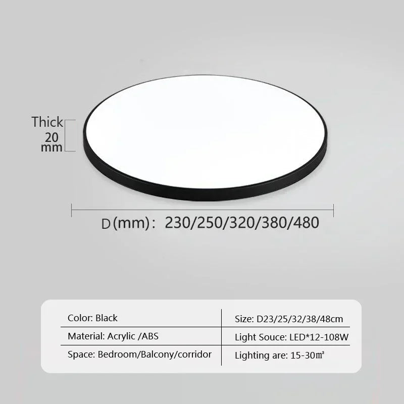 Modern LED round ceiling lamps - Ceiling lamps for living room, bedroom, bathroom, dining room, kitchen