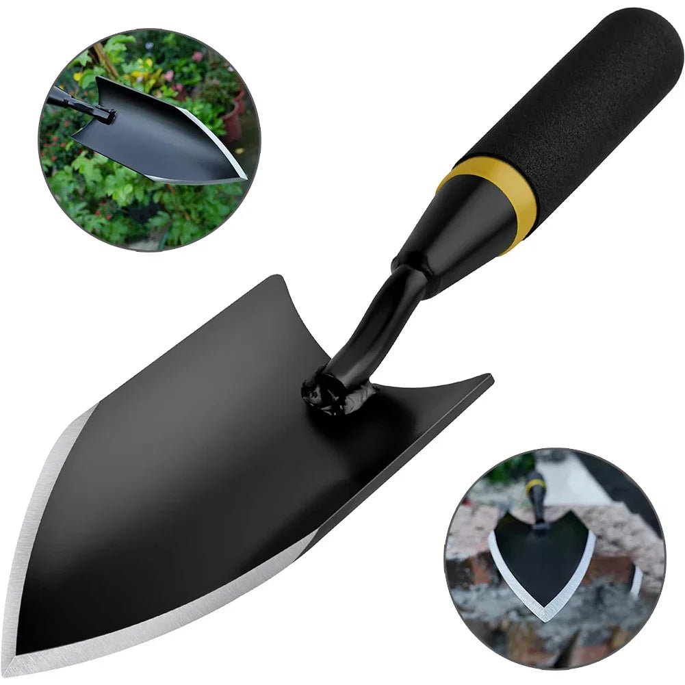 Terragrip Garden Spade | Extra Robust & Ergonomic | Seamlessly Welded | for Hard Soils & Roots