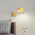 Modern foldable LED wall lamp - retractable eye-friendly wall lamp for bedroom, study, living room, and bathroom